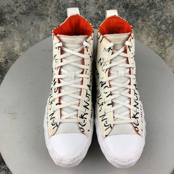 Converse Men's Size 10.5 70 Hi UNT1TL3D Not A Chuck White Sneakers Shoes - Picture 3 of 14